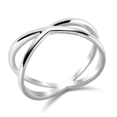 Plain Cross Silver Ring NSR-704